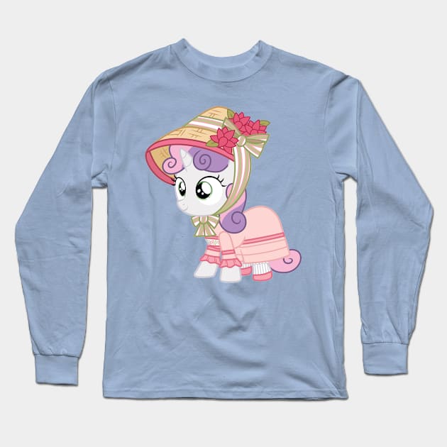 Sweetie Belle as Caroline Abbott Long Sleeve T-Shirt by CloudyGlow